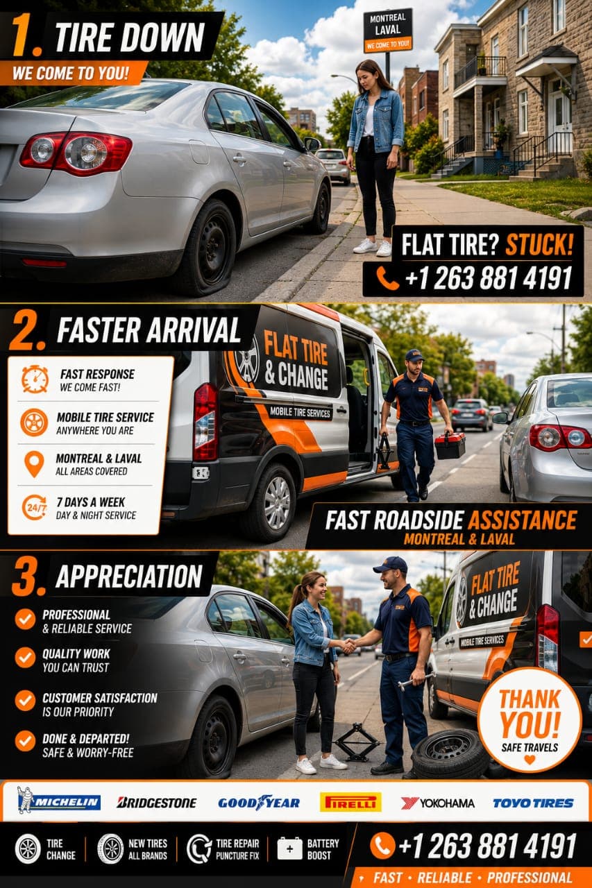 How our mobile tire service works, step by step